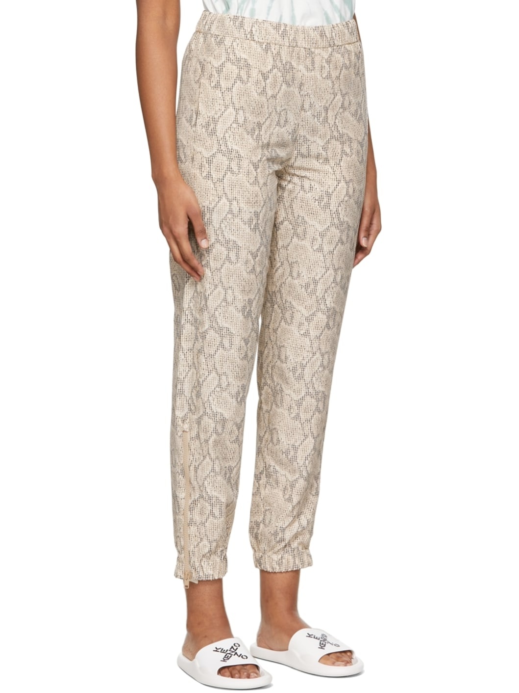 Brown Acetate Lounge Pants - 2