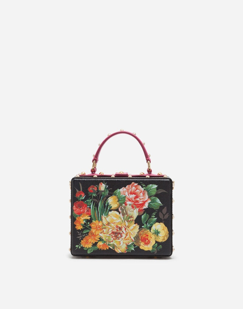 Dolce Box bag in printed dauphine calfskin with embroidery 4