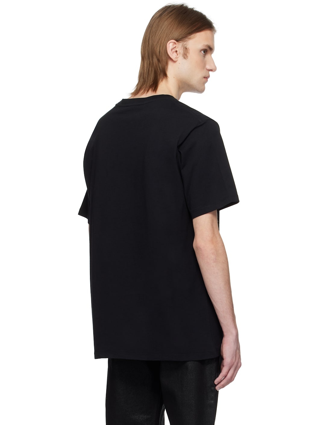Black Printed 'Balmain Universe' Logo & Planet T-shirt - 3