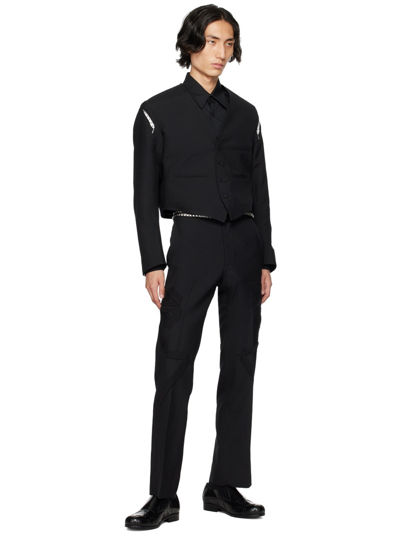 STEFAN COOKE Black Slashed Loafers outlook
