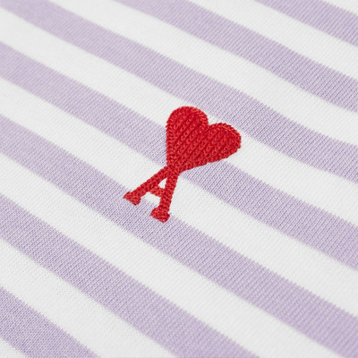 AMI Paris AMI Long Sleeve Heart Patch Stripe Tee outlook