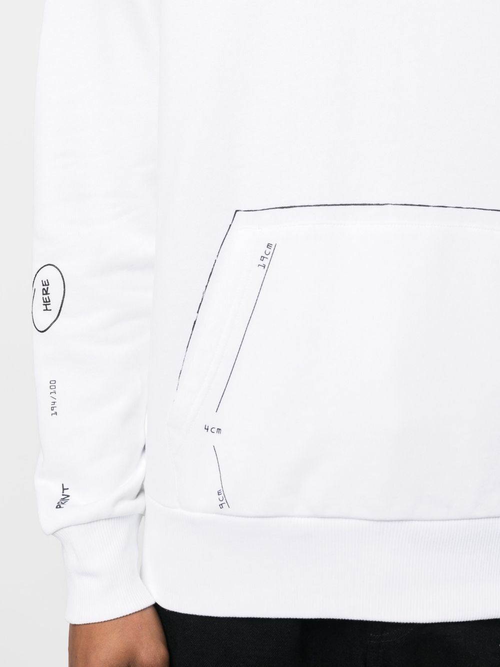 x GATE194 signature-print hoodie - 5