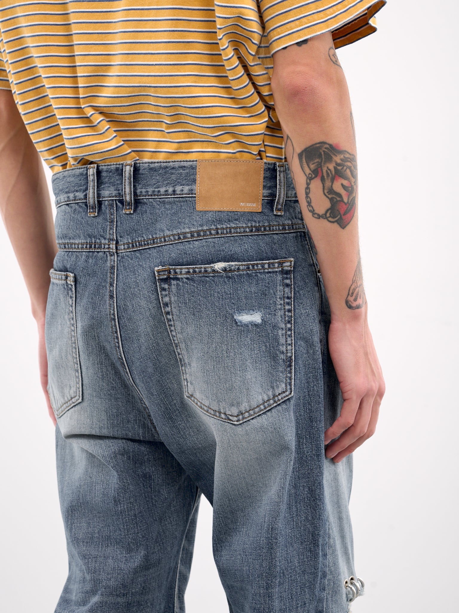 Distressed Denim Trousers - 4