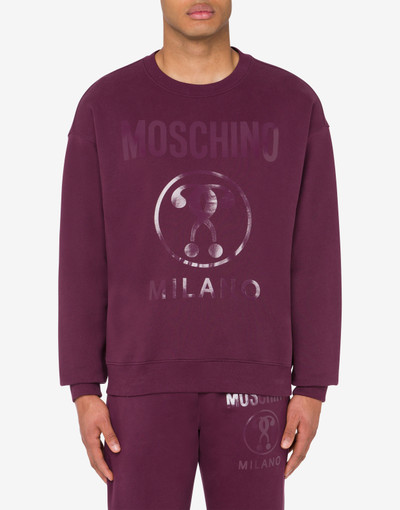 Moschino DOUBLE QUESTION MARK ORGANIC COTTON SWEATSHIRT outlook