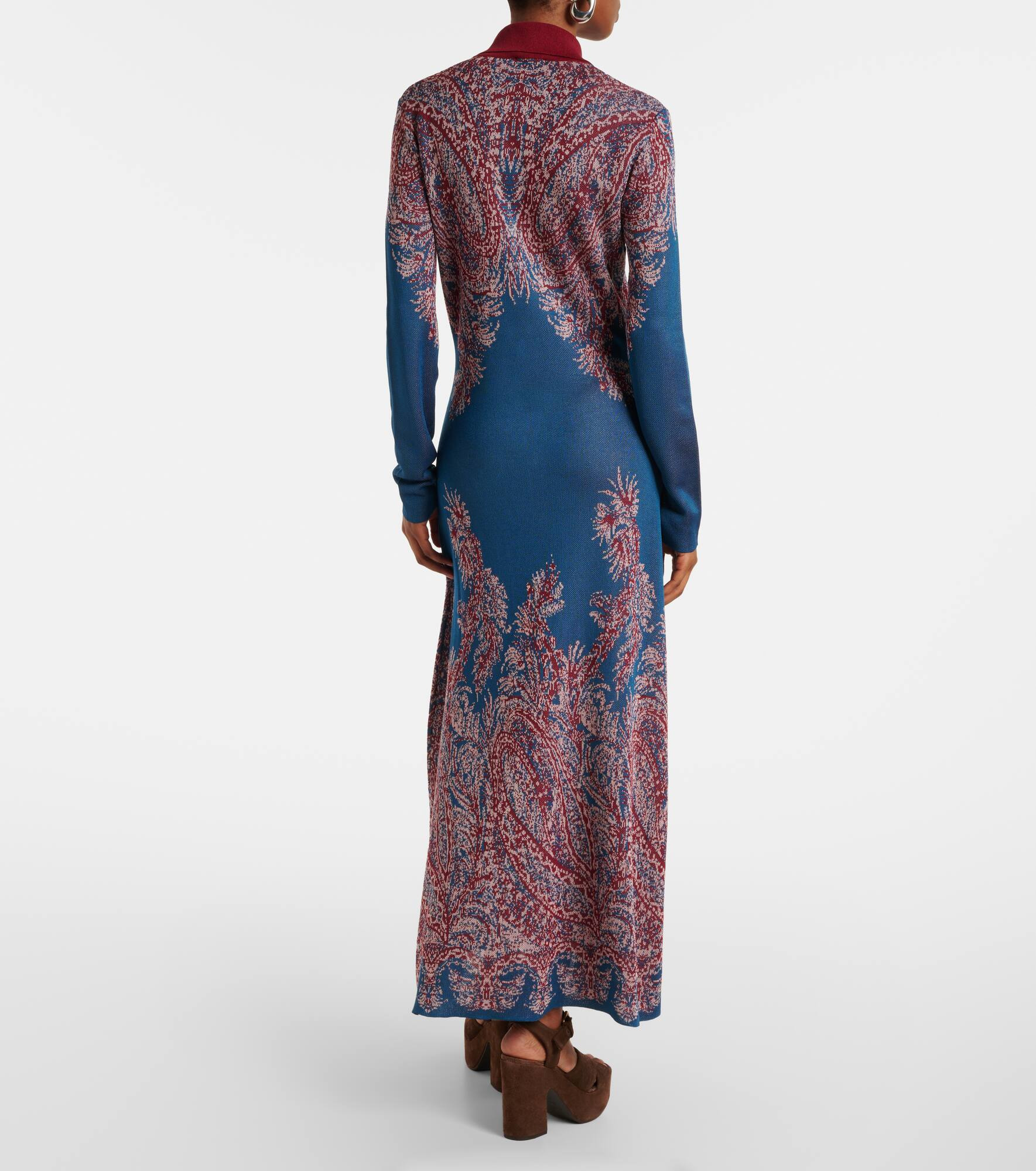 Paisley jersey shirtdress - 3