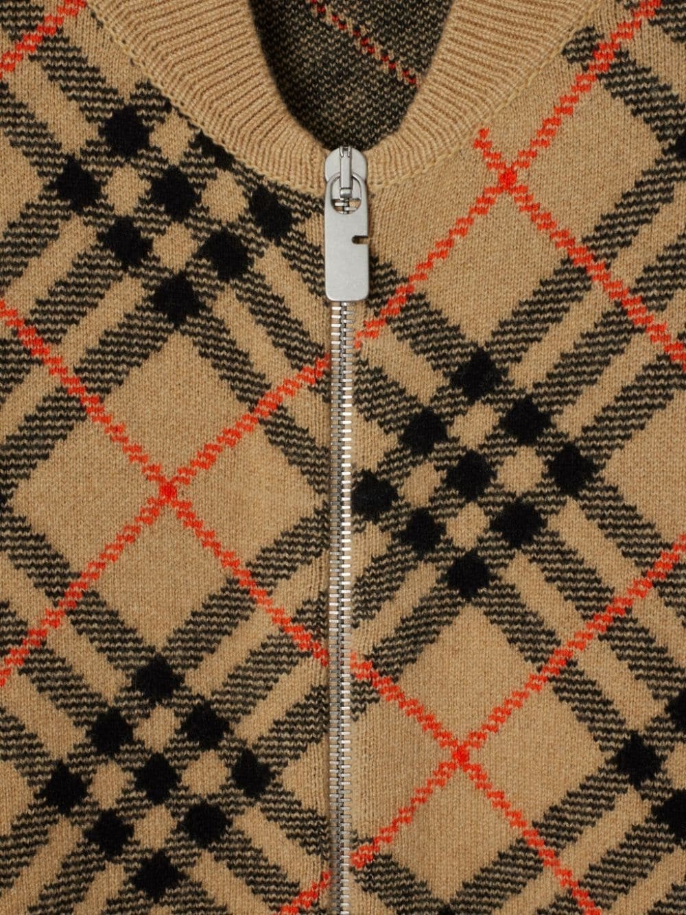 cashmere checkered cardigan - 2