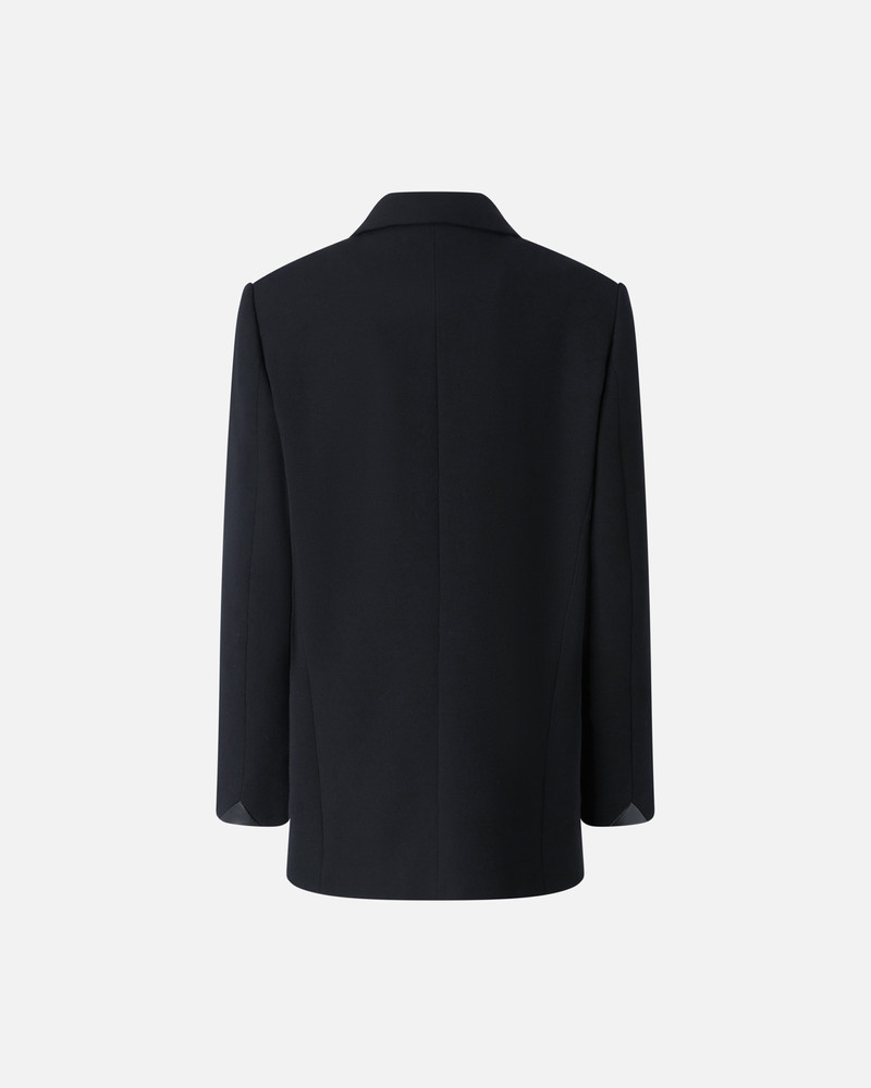 OVERSIZED DOUBLE-BREASTED WOOL-BLEND TWILL BLAZER 6