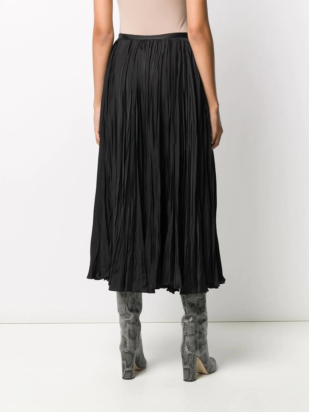 long-length pleat skirt - 4