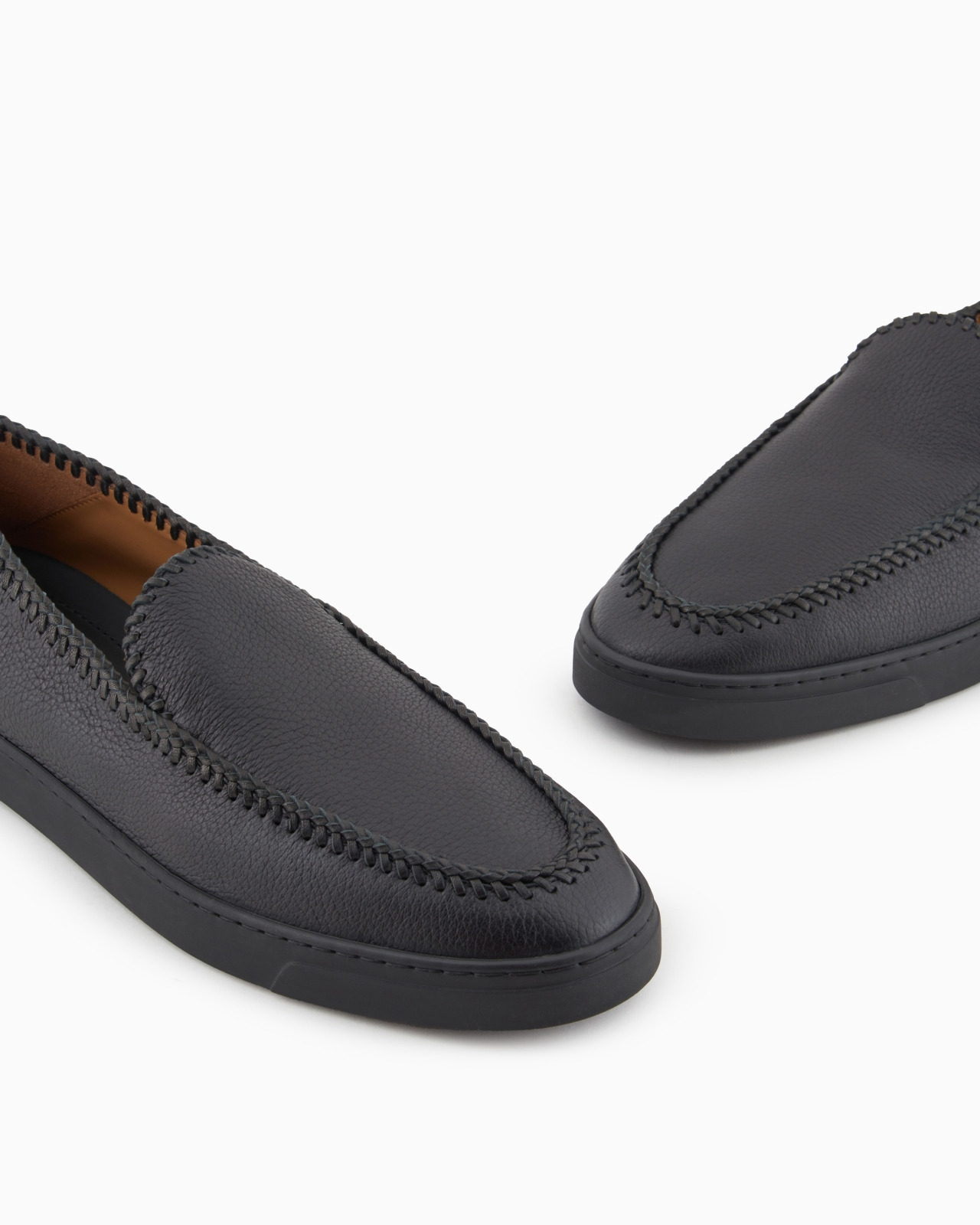 Galleria 3 deerskin slip-ons with threading - 5