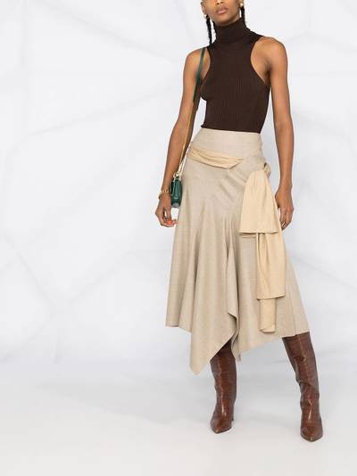 Chloé asymmetric hem skirt outlook