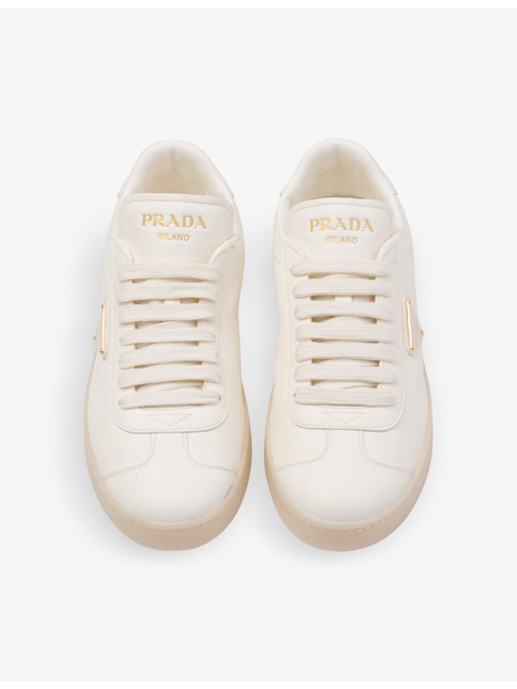 Brand-patch leather low-top trainers - 3