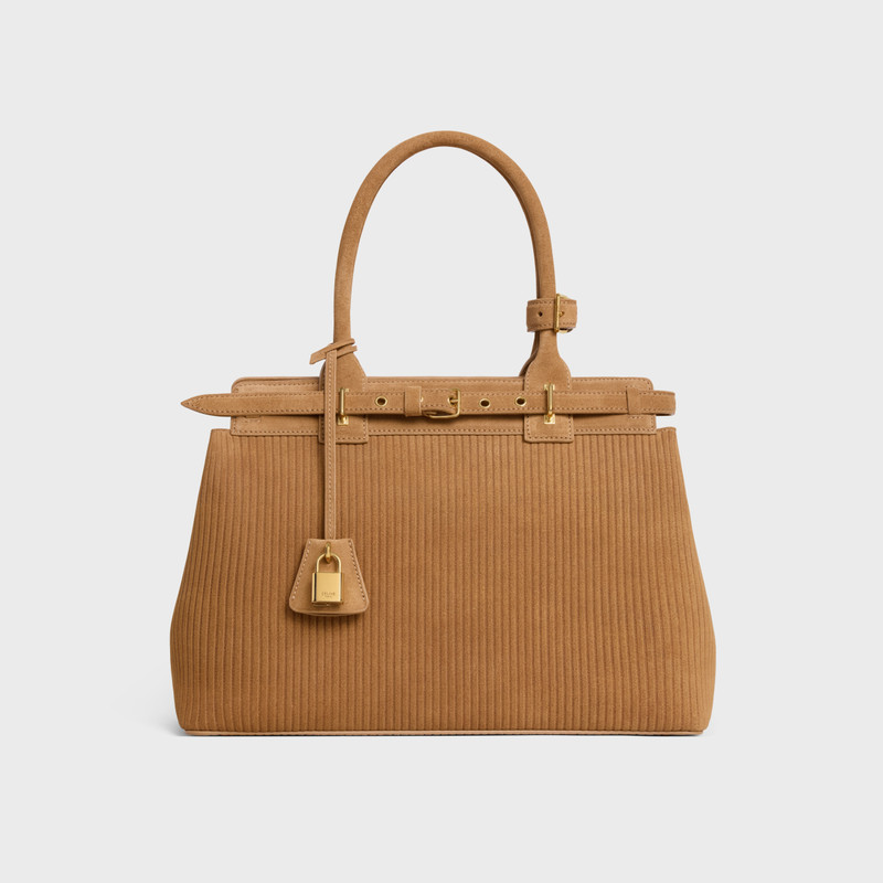 CELINE CONTI BAG in STRIPED SUEDE CALFSKIN 1