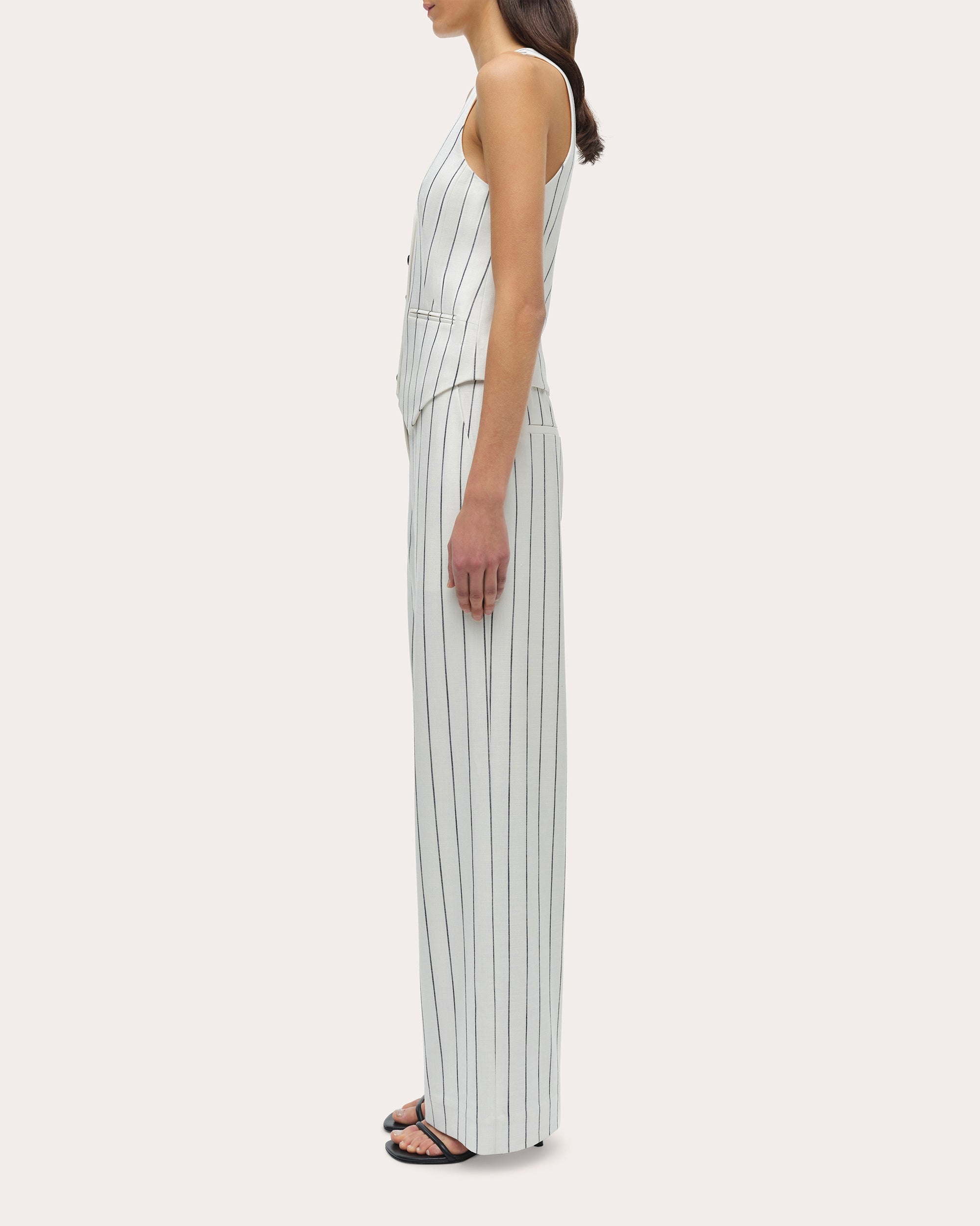 Sabina Stripe Suit Vest - 3