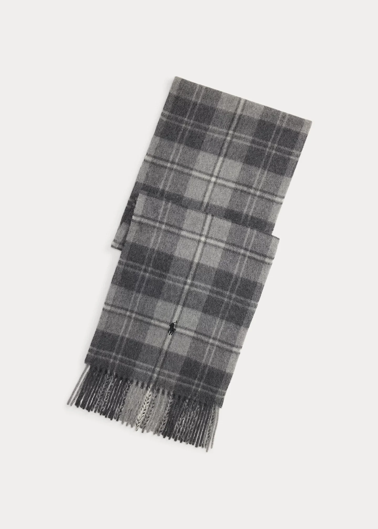 Plaid Wool-Cashmere Scarf - 1