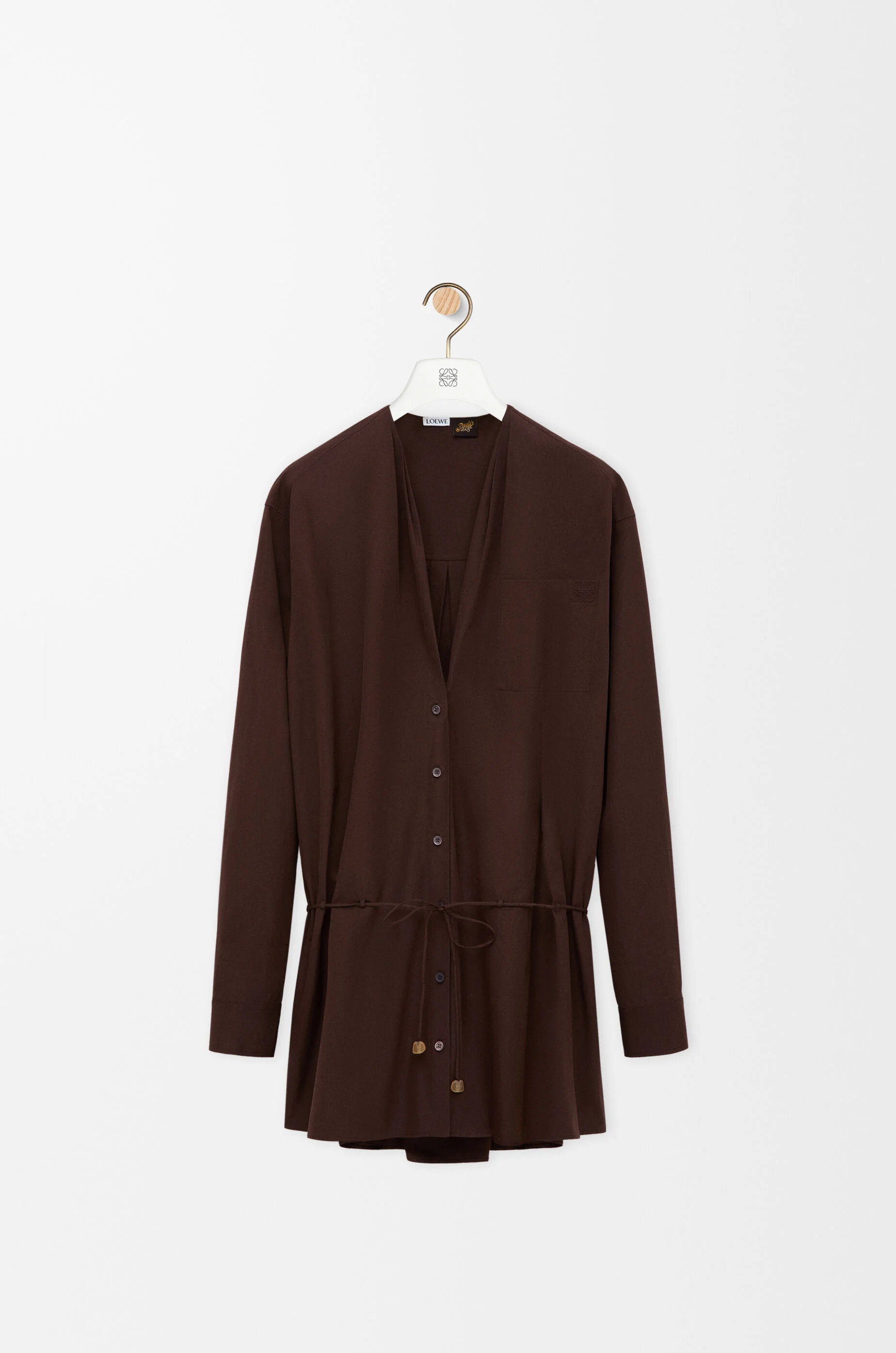 Shirt dress in cotton - 1