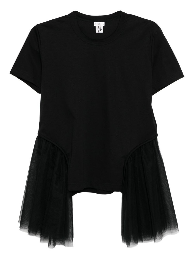 tulle-sleeved T-shirt 1