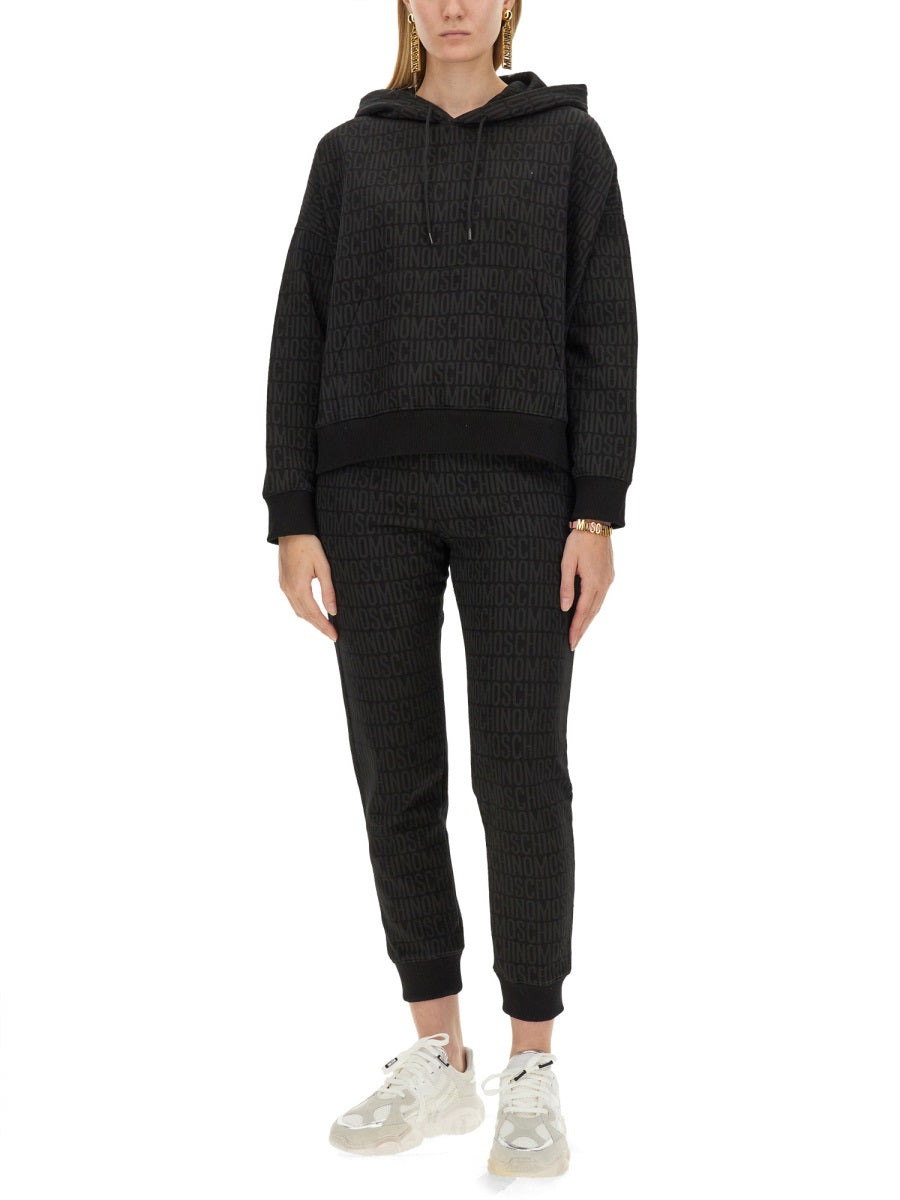 Moschino Women Sweatshirt With All Over Logo - 2