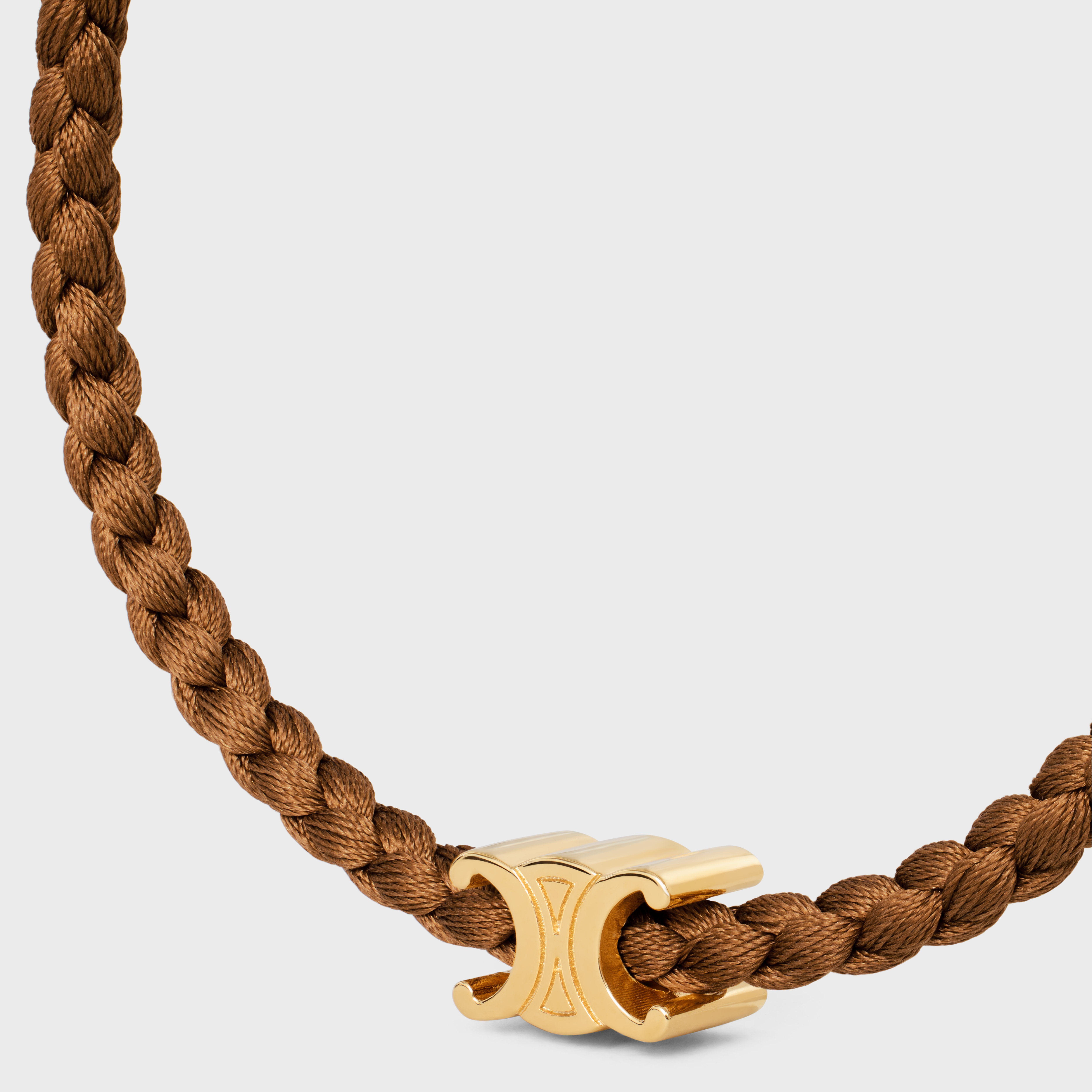 【CELINE】TRIOMPHE BEACH BRACELET Triomphe Beach Bracelet in Acrylic and Brass with Rhodium