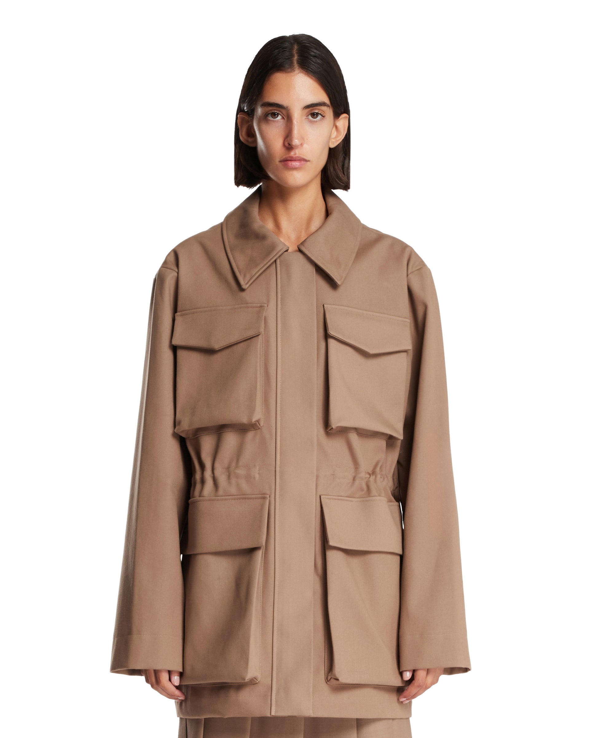 Brown Multi-Pocket Jacket - 1