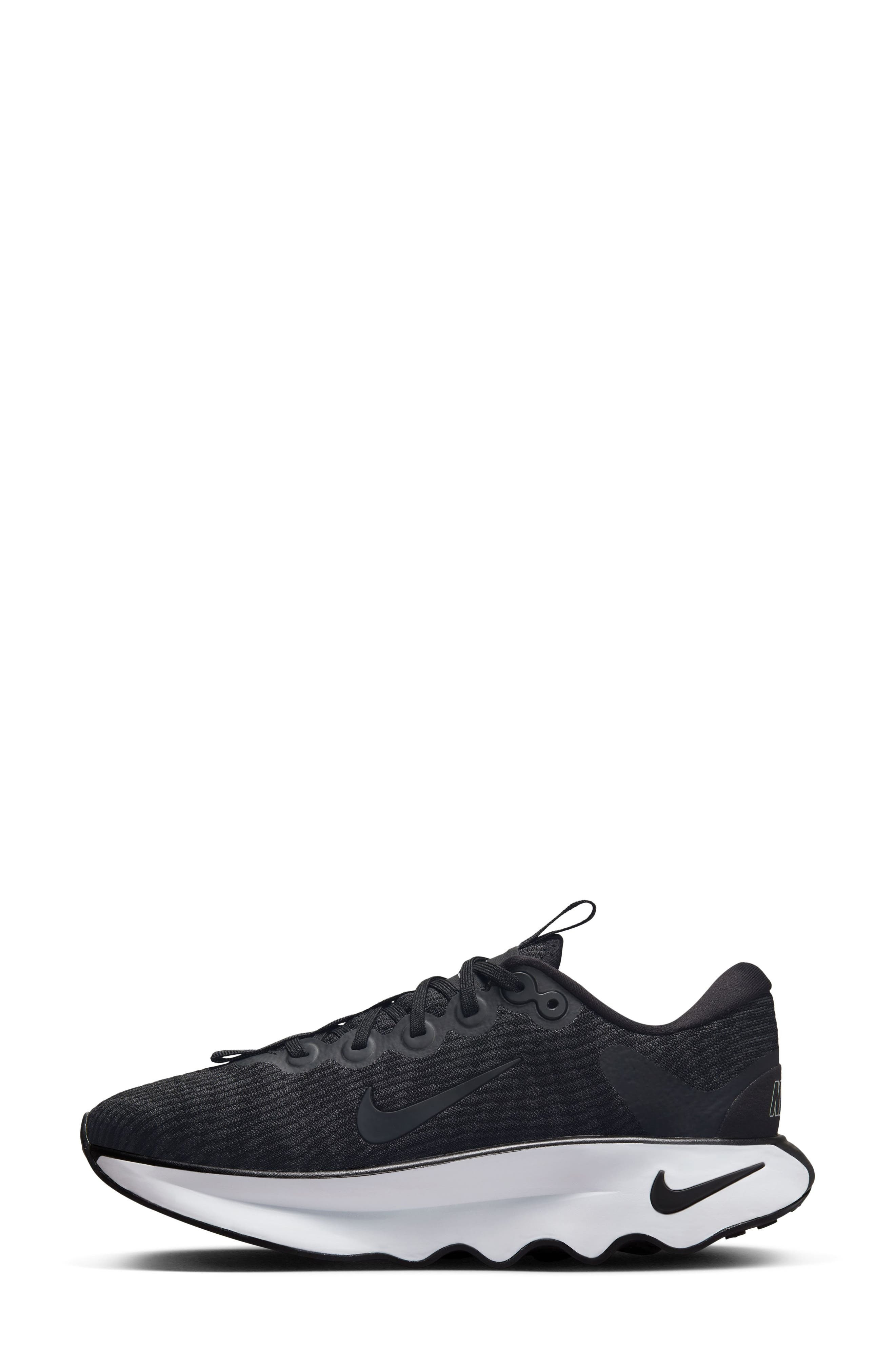 Nike Motiva Road Runner Walking Shoe in Black/Black-Anthracite-White at Nordstrom - 6