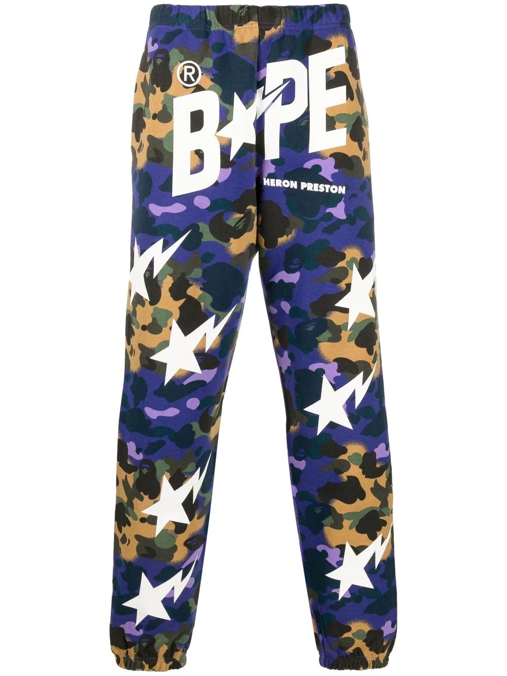 x BAPE camouflage track pants - 1