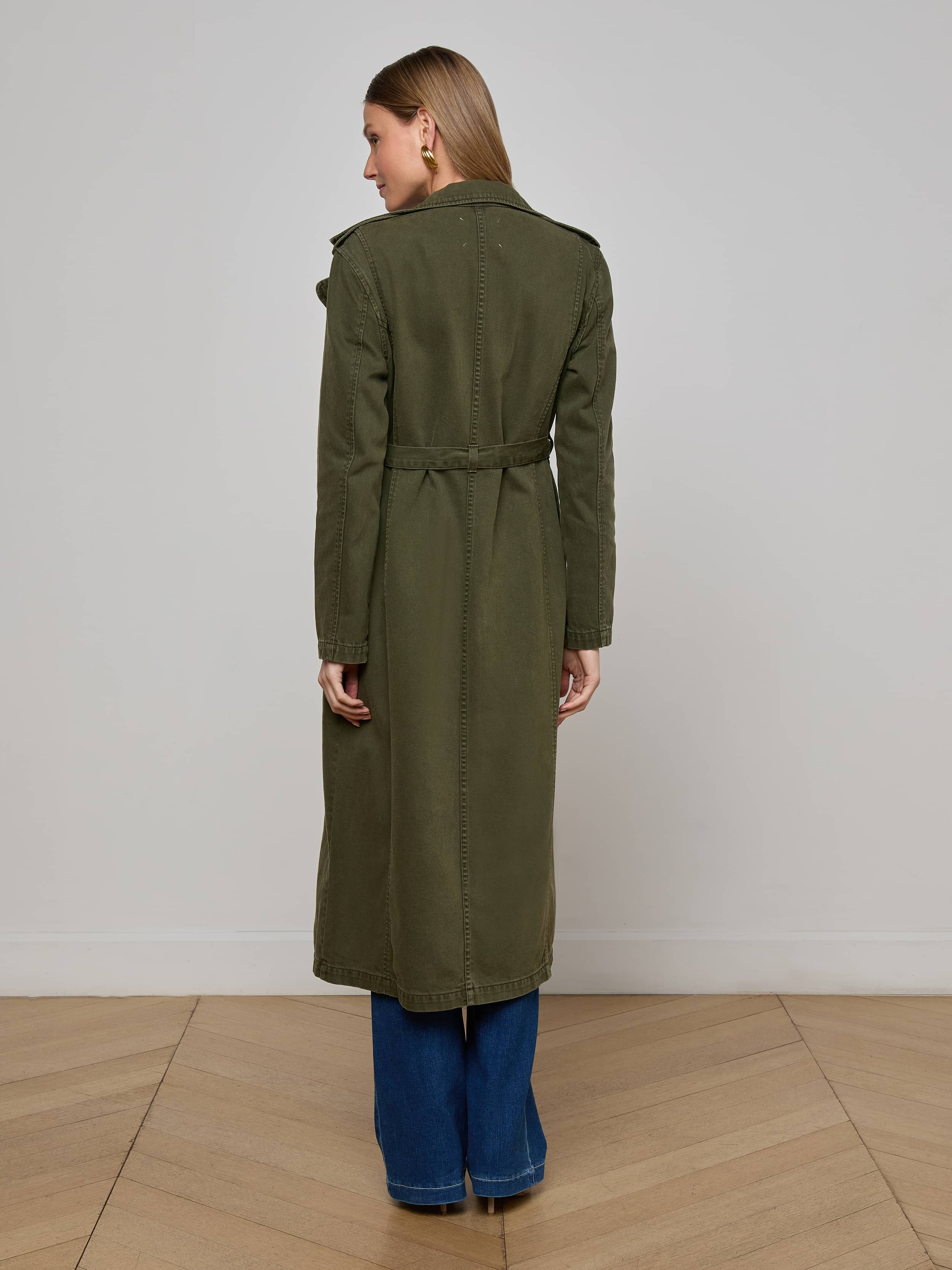 Zavia Denim Trench Coat - 4