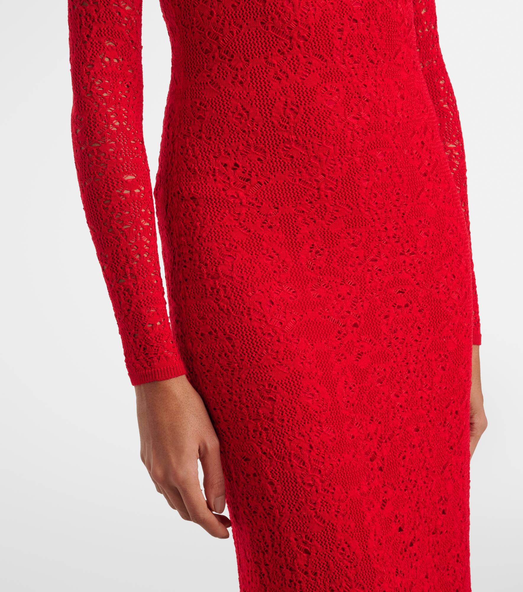 Lethe pointelle wool and silk maxi dress - 5