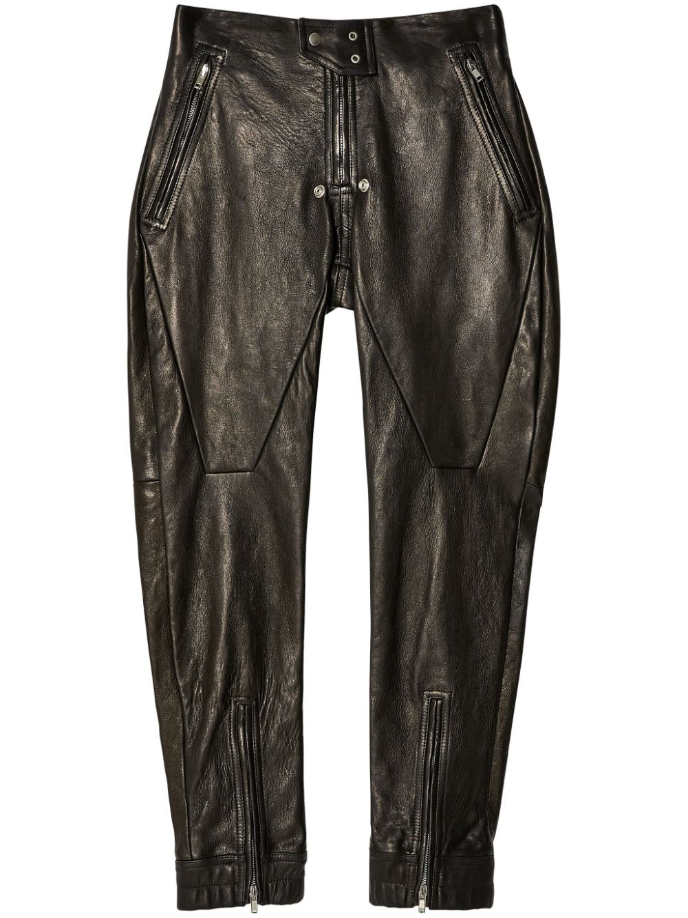Luxor leather tapered trousers - 1