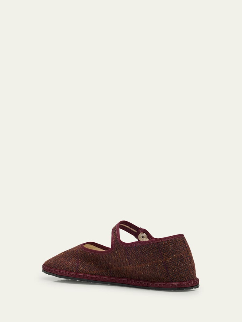Mary Jane Wool-Blend Flats 4