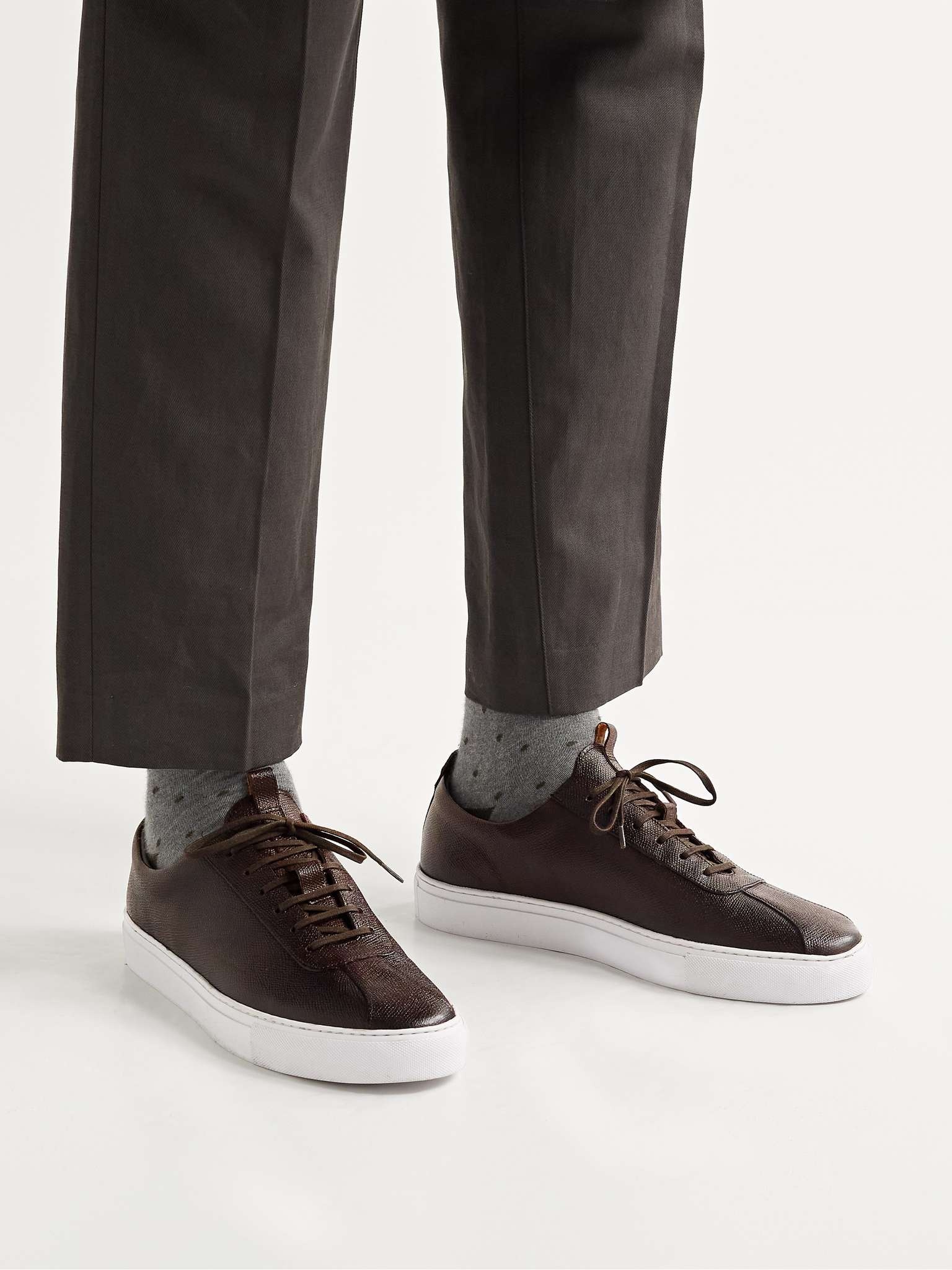 Full-Grain Leather Sneakers - 2