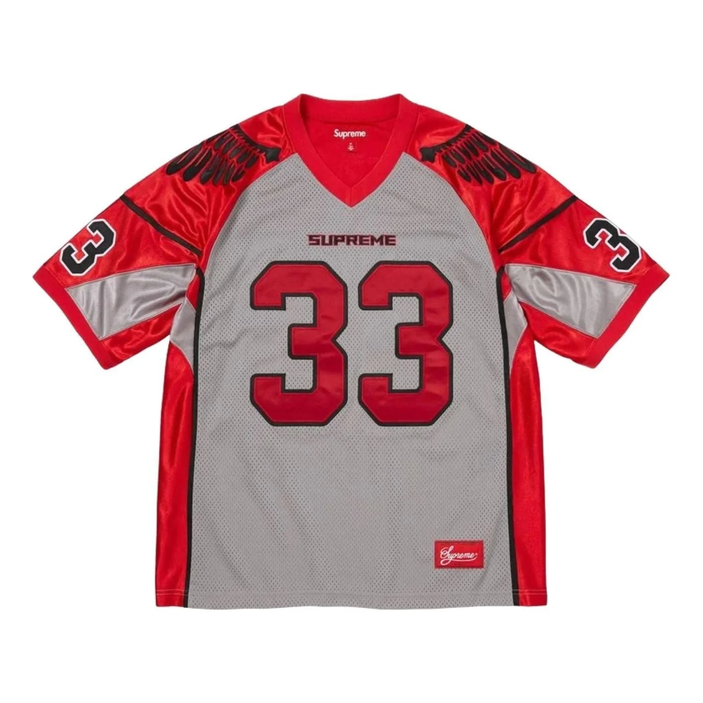 Supreme SS26 Wings Football Jersey 'Grey' SUP-SS26-294-GRY - 1