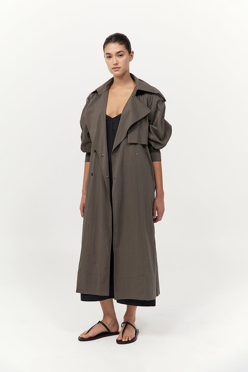 Relaxed Trench - Khaki - 4