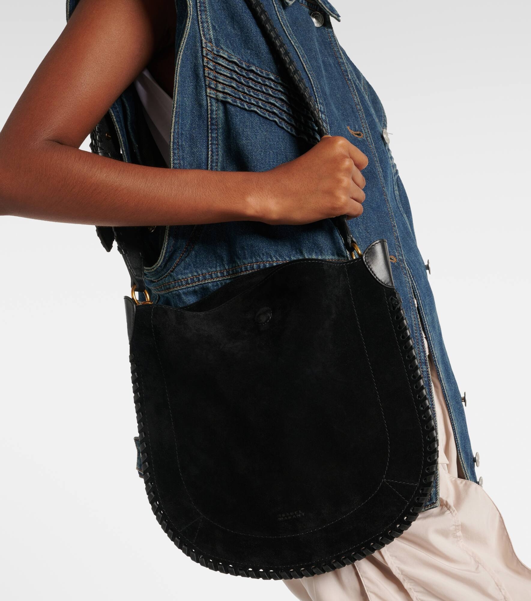 Oskan suede shoulder bag - 7