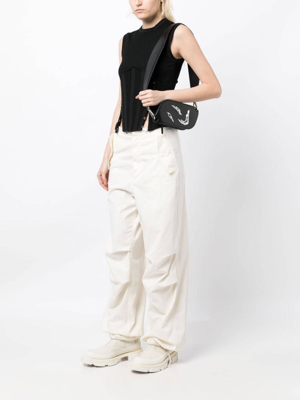 hardware-detail shoulder bag - 2