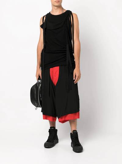 Yohji Yamamoto oversized cropped trousers outlook