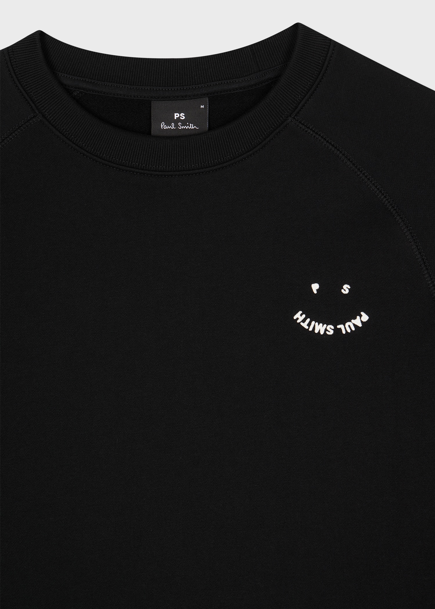 Paul Smith Black 'Happy' Embroidery Sweatshirt | paulsmith