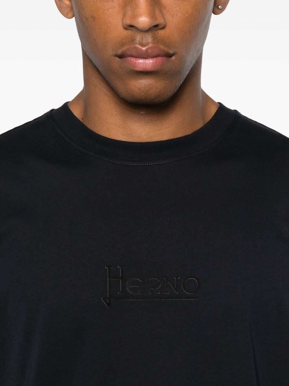 logo-embroidered T-shirt - 4