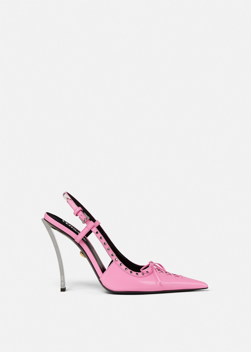 Laced Pin-Point Slingback Pumps 1
