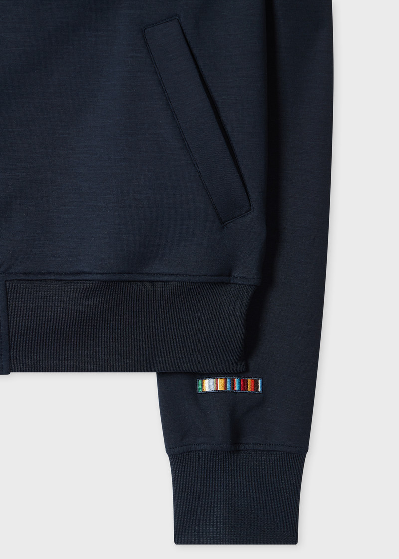Paul Smith Navy Lyocell-Cotton Zip Hoodie outlook