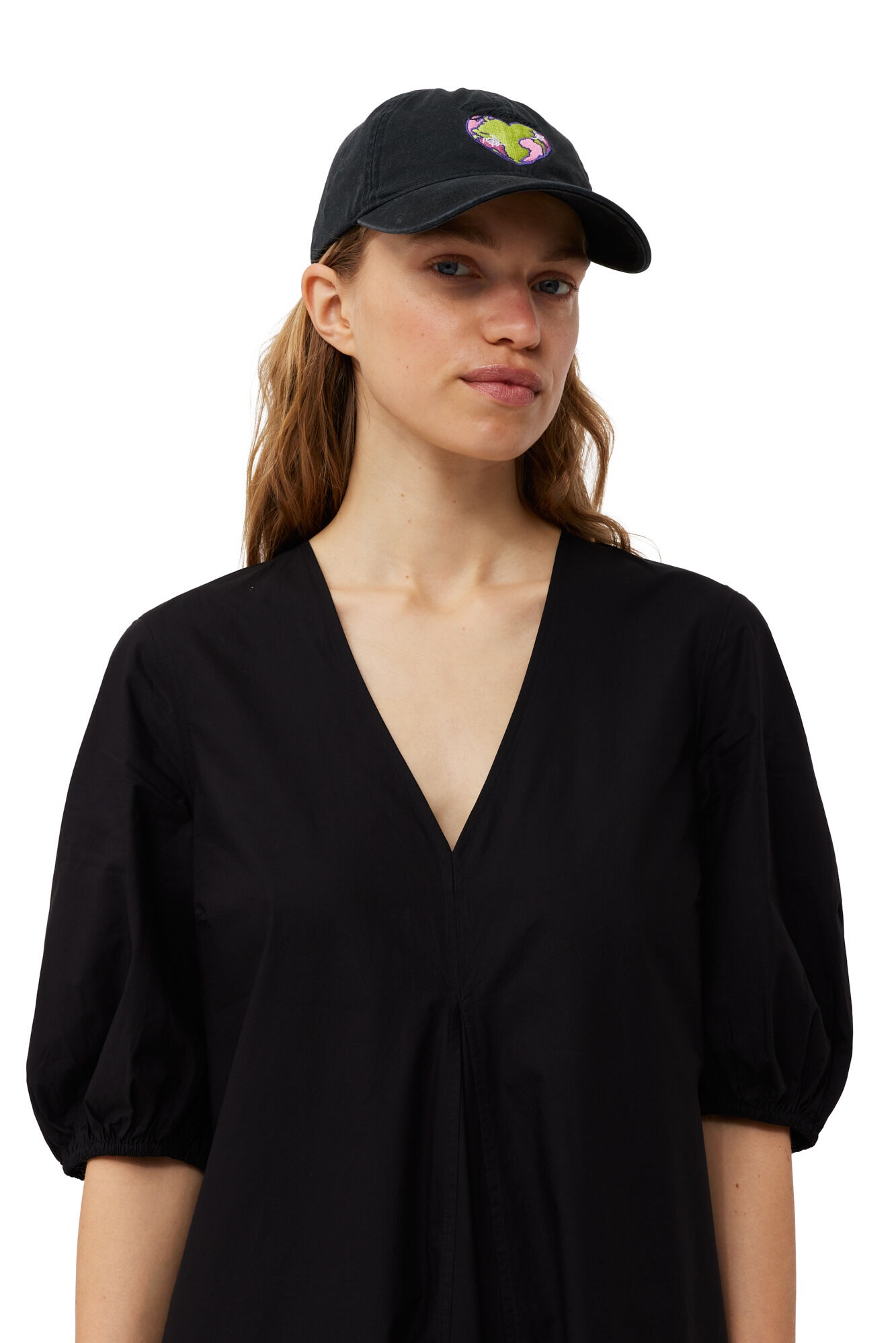 BLACK GRAPHIC CAP - 2