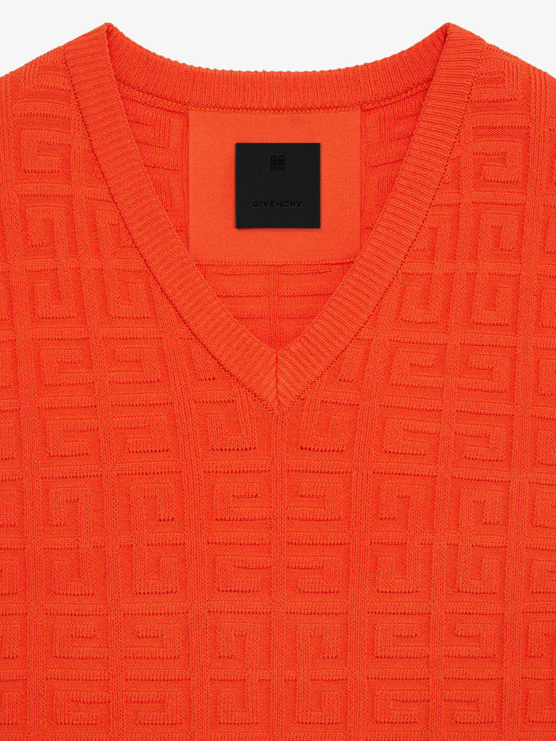 SLEEVELESS SWEATER IN 4G JACQUARD 5