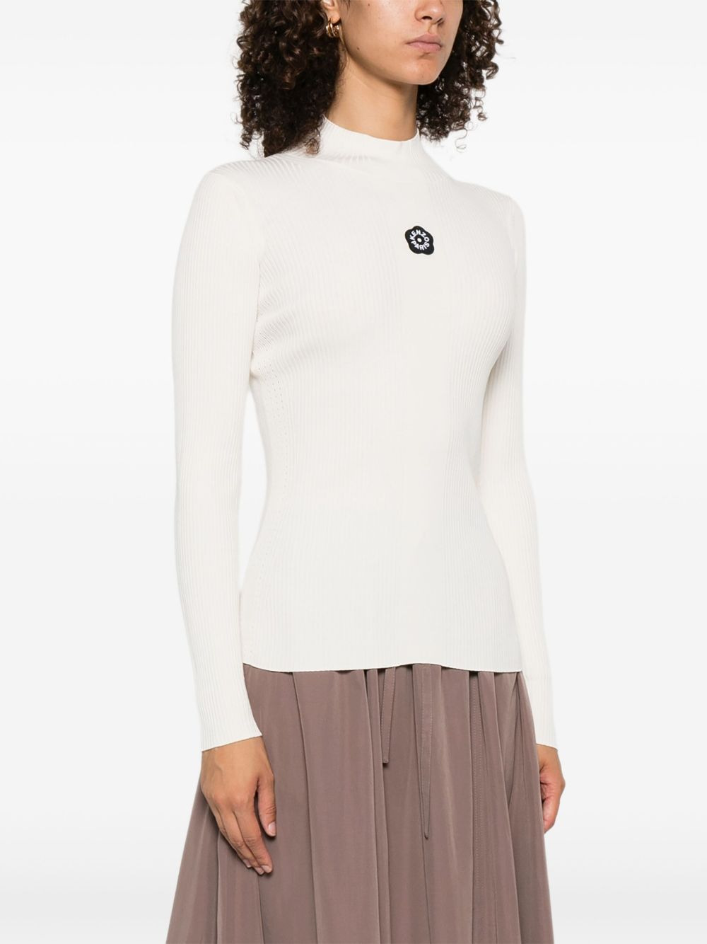 Boke Flower 2.0 mock-neck top - 3