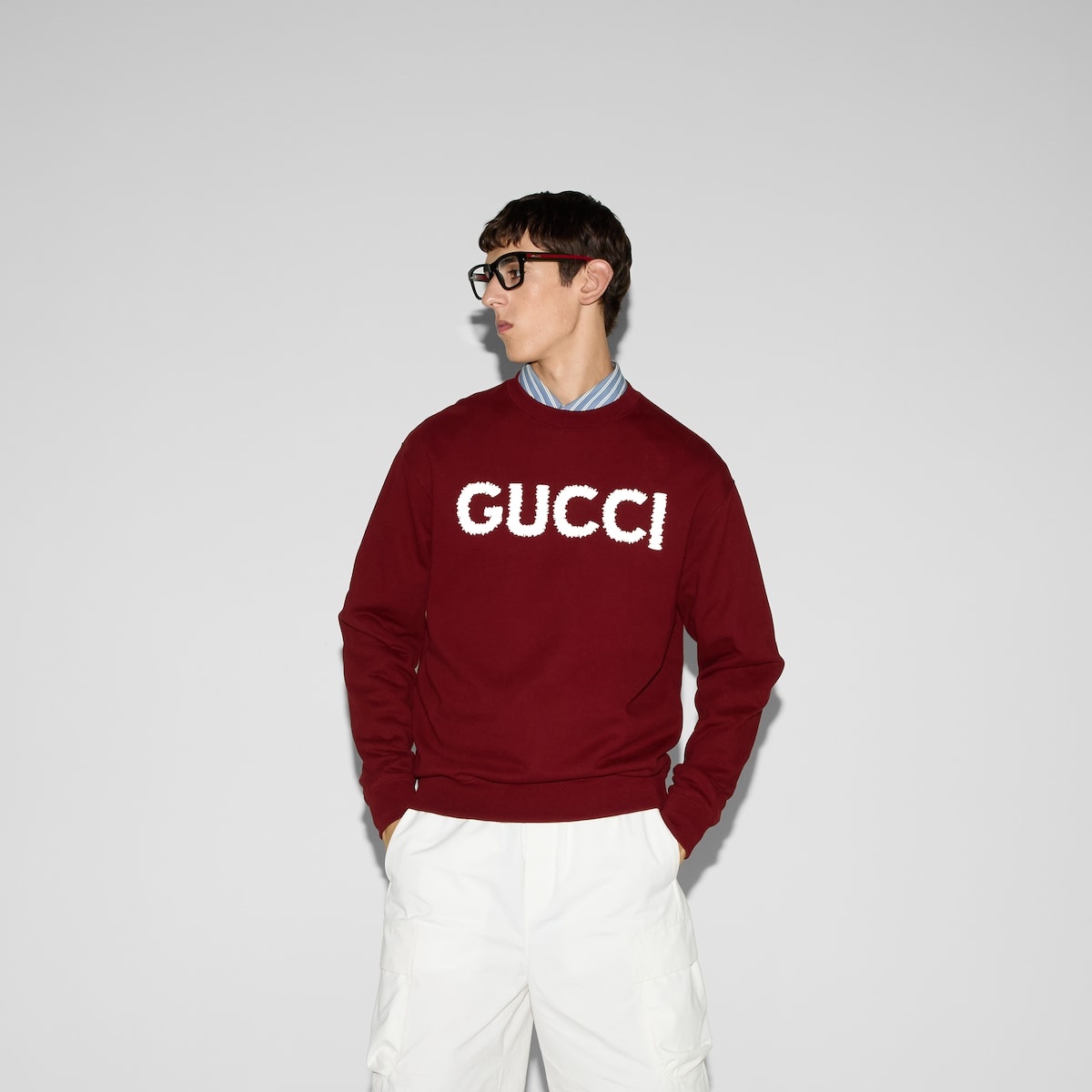 Embroidered cotton jersey sweatshirt - 3