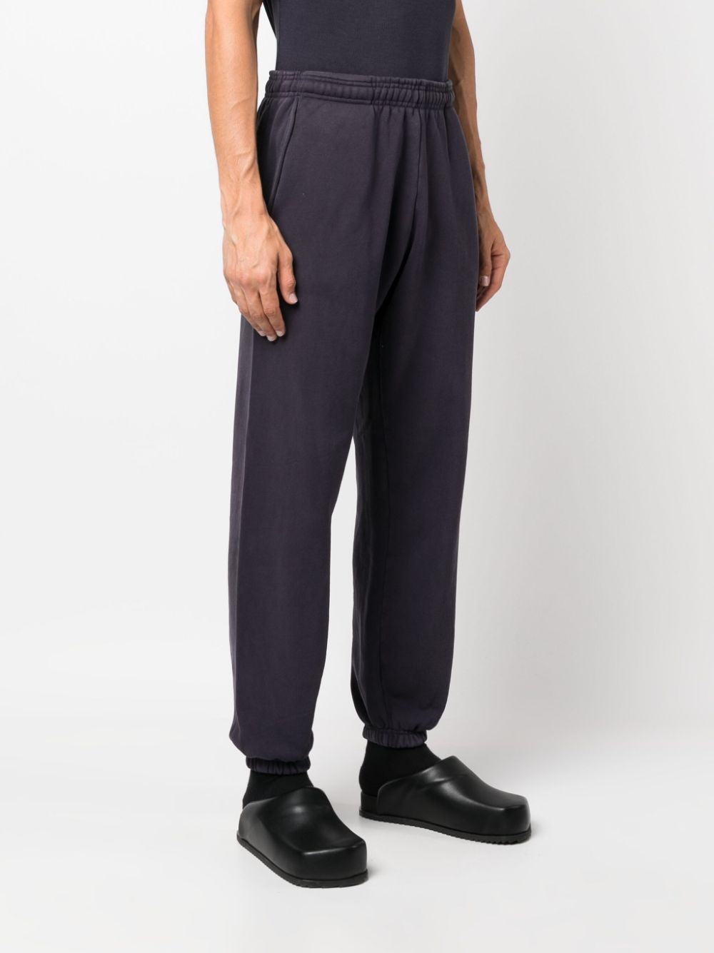 tapered cotton track pants - 4