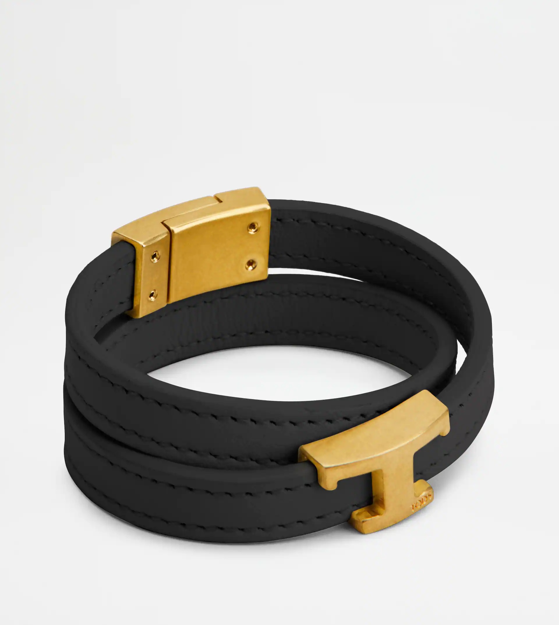 ブレスレット TOD'S BLACK LEATHER BRACELET Tod's Bracelet In Leather In Black | ModeSens