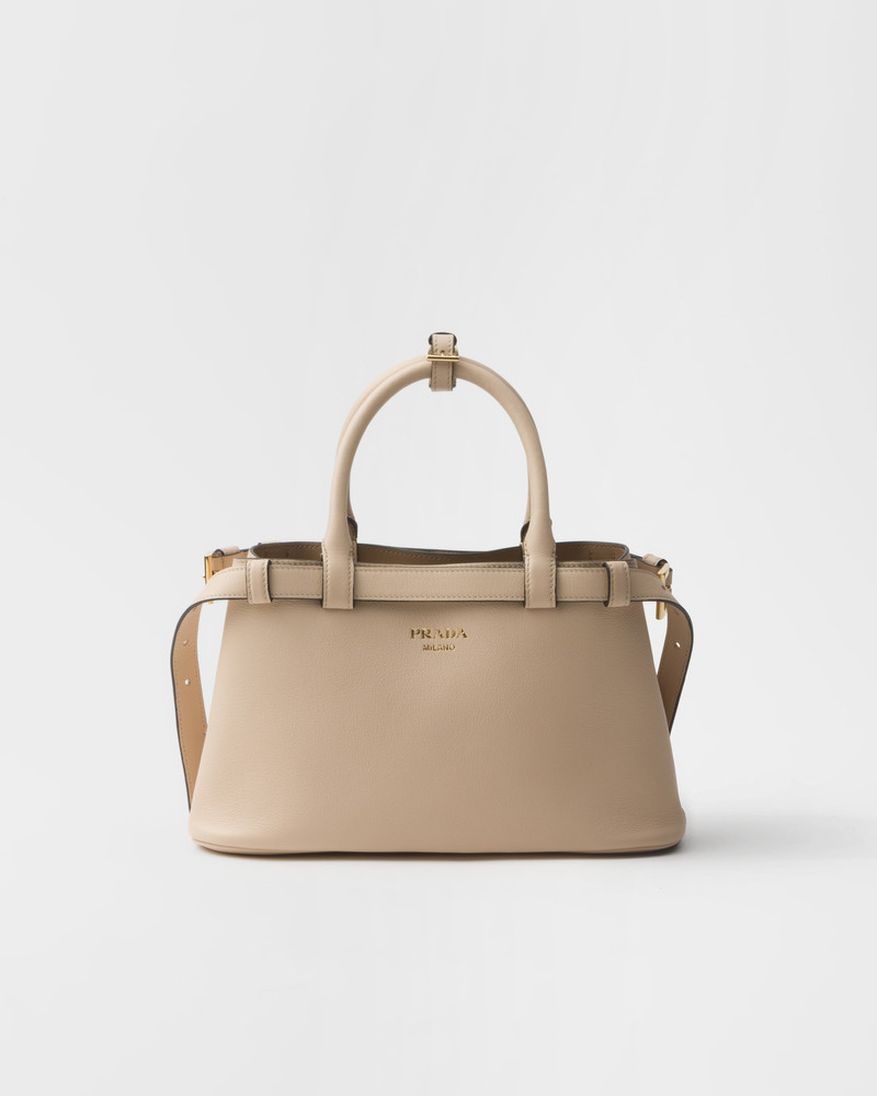 Prada Buckle small leather handbag with double belt - 1
