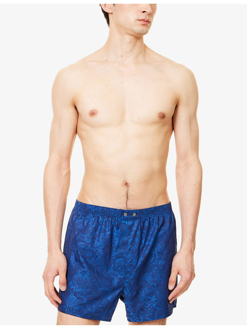Derek Rose Printed Mid-Rise Cotton-Poplin Boxer Shorts outlook