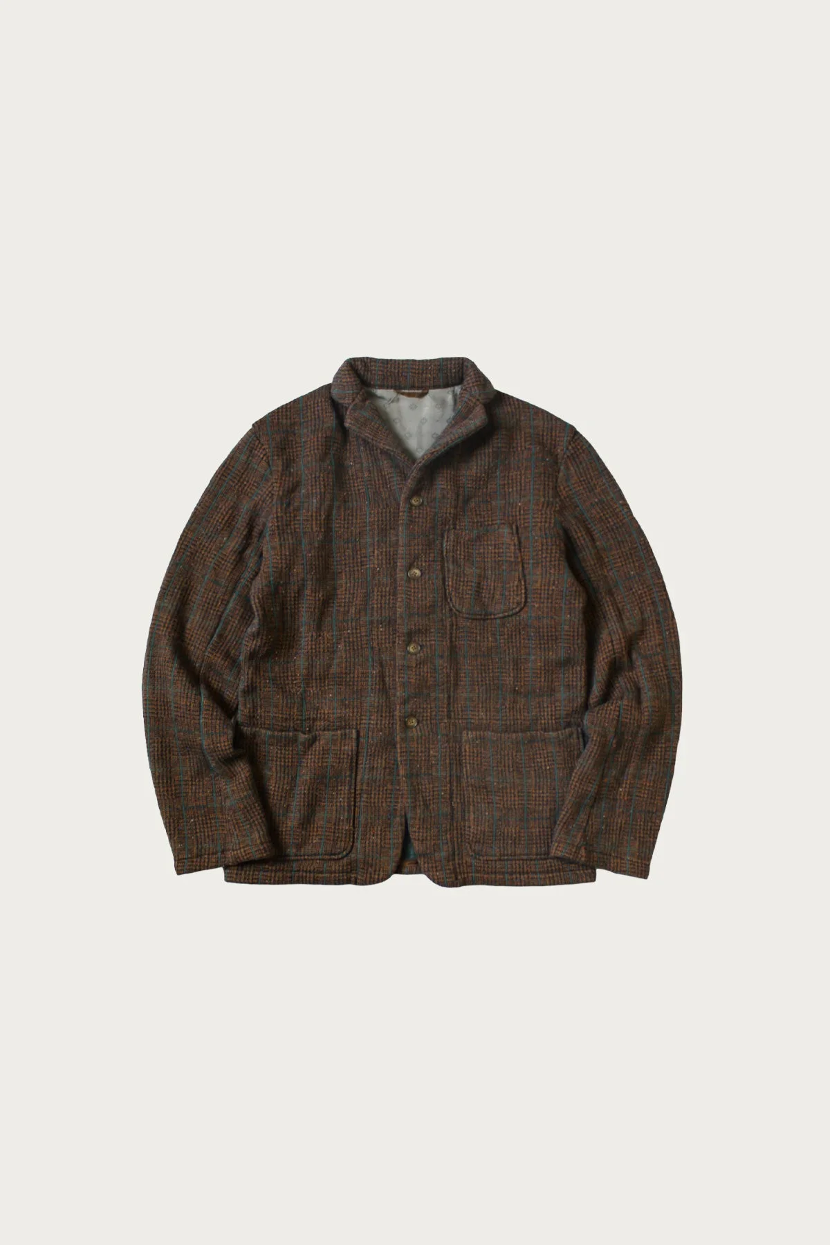 Fleece Tweed KOBE JKT - Brown - 1