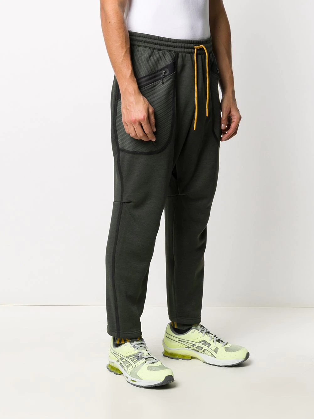 panelled zipped-pocket track pants - 3