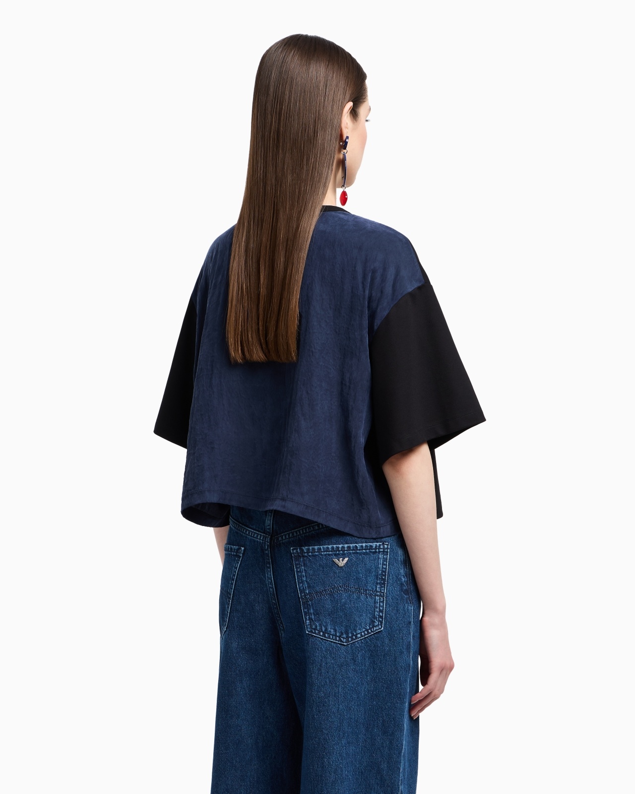 SHORT-SLEEVED INTERLOCK JERSEY SWEATSHIRT - 3